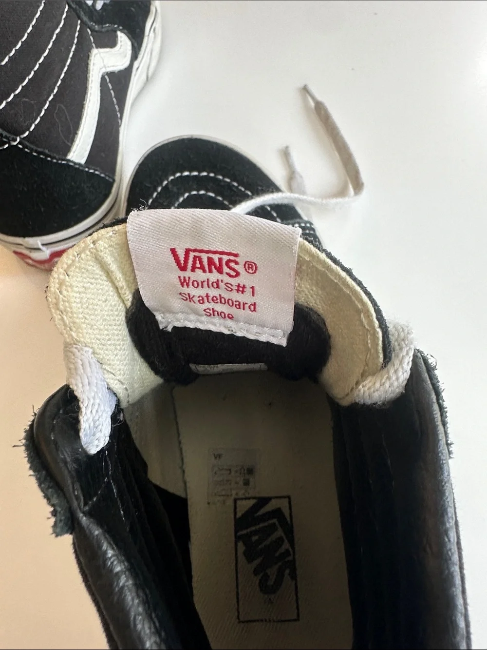 Vans Kids Black and White High-Top Skate Sneakers
